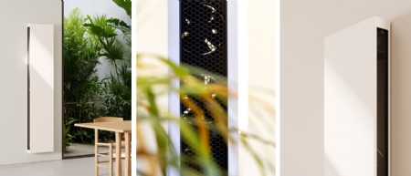 Verticale designradiator voor koelen én verwarmen